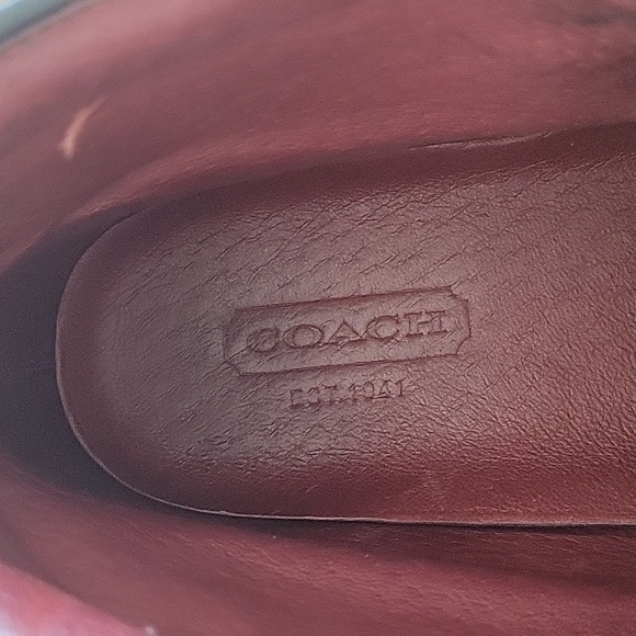 COACH leather lace up boot 8.5 - Picture 10 of 16
